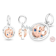 Charm Sterlingové stříbro 925 Marvel Star Wars Rebel Alliance se symbolem, otočný přívěsek na náramek, film