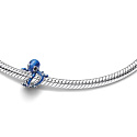 Charm Chobotnice Midnight Blue – symbol inteligence, tajemství a přizpůsobivosti, přívěsek na náramek moře