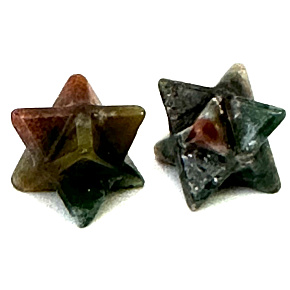 Achát Indický merkaba hmatka z přírodního kamene 13 mm,1 kus, symbolizuje element země