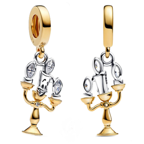 Charm Disney Kráska a zvíře, Lumiére – kouzelný svícen, přívěsek na náramek film