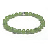 Nefrit Kanadský náramek elastický přírodní kámen, kulička 6 mm / 16 - 17 cm, kámen klidu