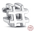 Charm Hashtag, korálek na náramek symbol