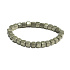 Pyrit náramek elastický přírodní kámen, kostka 6 - 7 mm / 16 - 17 cm, mistr sebevědomí a hojnosti