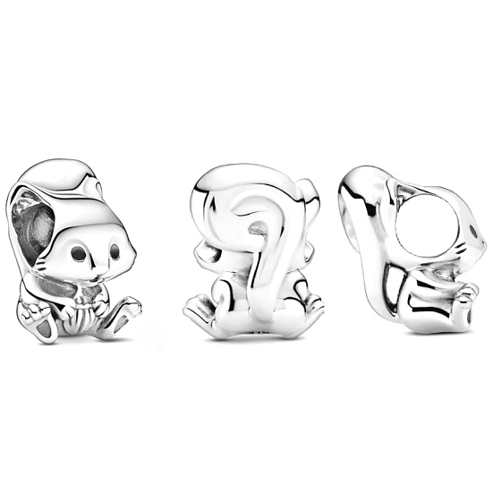 Charm Veverka, korálek na náramek, zvíře