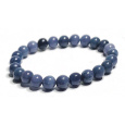 Dumortierit náramek elastický přírodní kámen, kulička 8 mm / 16 - 17 cm, mládí v srdci