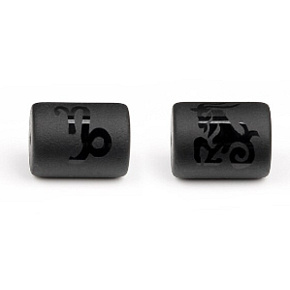 Onyx Kozoroh znamení zvěrokruhu, přívěsek na náramek přírodní kámen, váleček 10 mm 1 kus, kámen životní síly