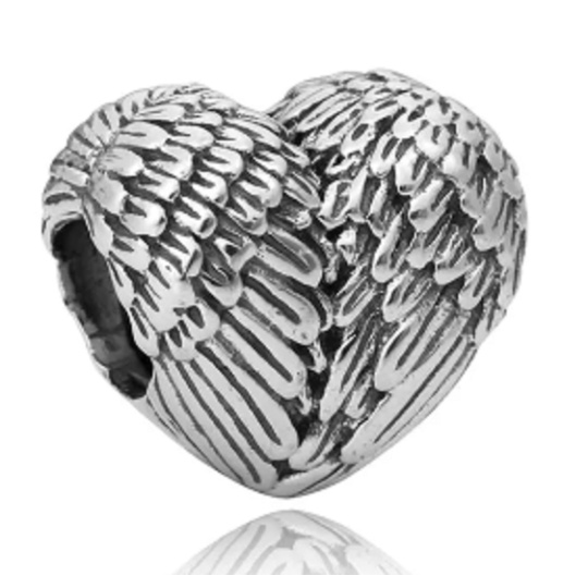 Andělská křídla z antialergického kovu korálek na náramek Andělská křídla z antialergického kovu korálek na náramek