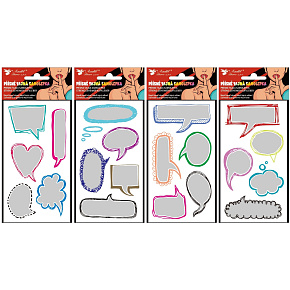 Samolepka přísně tajná seškrábávací bubliny 8 x 18,5 cm