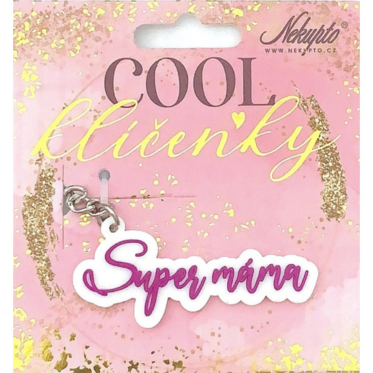 Nekupto Cool jmenná klíčenka Super máma 1 kus