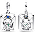 Charm Mini medailon - Tarotová karta, přívěsek na náramek symbol