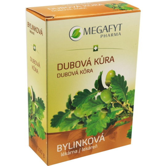 Megafyt Dubová kůra bylinný čaj pro léčbu hemeroidů a ekzémů 100 g
