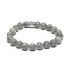 Mramor šedý náramek elastický přírodní kámen, kulička 8 mm / 16 - 17 cm