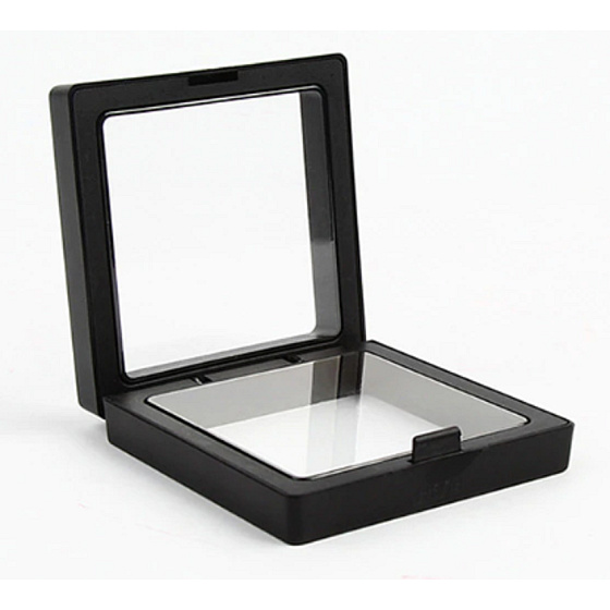 Rámeček 3D univerzální plastový s fólií, černý 9 x 9 cm