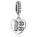 Charm 18 let lásky, přívěsek srdce na náramek výročí