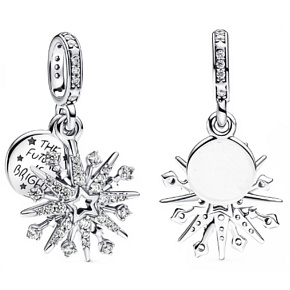 Charm Ohňostroj 2v1 Budousnost je jasná, přívěsek na náramek symbol