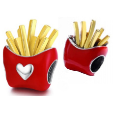 Charm Hranolky, korálek na náramek, jídlo a pití