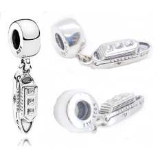 Charm Výletní parník - loď, přívěsek na náramek cestování