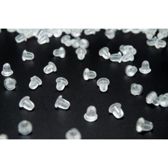 Silikonová zarážka k náušnicím 5 x 3 mm 20 kusů