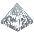 Křišťálové sklo Pyramida rýhovaná 50 mm - těžítko