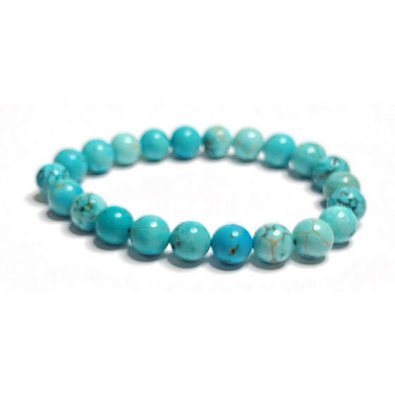 Tyrkenit náramek elastický přírodní kámen mladých lidí