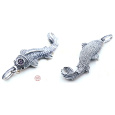 Charm Sterlingové stříbro 925 Japonský koi kapr, humří spona přívěsek na náramek zvíře