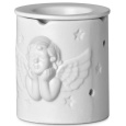 Emocio Aromalampa keramická Bílá s andělem 94 x 94 mm