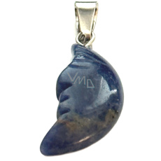 Lapis Lazuli Měsíc přívěsek přírodní kámen, ručně vyřezávaný 2,2 x 10 mm, kámen harmonie Lapis Lazuli Měsíc přívěsek přírodní kámen, ručně vyřezávaný 2,2 x 10 mm, kámen harmonie