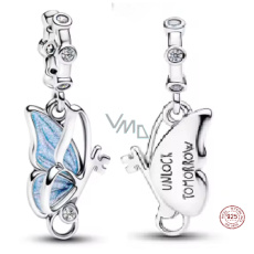 Charm Sterlingové stříbro 925 Motýlí přívěsek - Klíč k zítřku, přívěsek na náramek zvíře Charm Sterlingové stříbro 925 Motýlí přívěsek - Klíč k zítřku, přívěsek na náramek zvíře