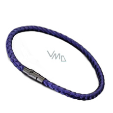 Lanový Magnetický náramek – tmavě modrý 21,5 cm x 4 mm, unisex