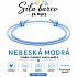 Síla barev Šňůrkový náramek – Nebeská modrá | Symbol svobody, klidu a naděje | nastavitelný 16 - 30 cm