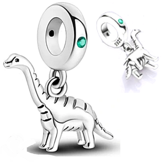 Charm Dinosaurus Brachiosaurus, přívěsek na náramek zvíře