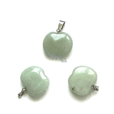 Chalcedon zelený Jablko poznání přívěsek přírodní kámen 1,5 cm, kámen lásky a radosti