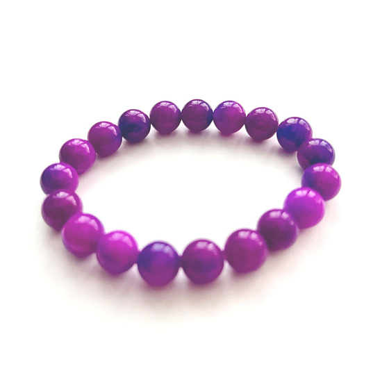 Sugilit náramek elastický přírodní kámen pravdy a moudrosti