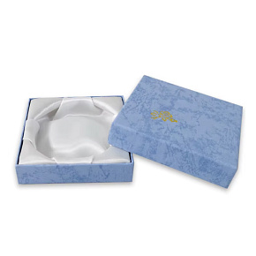 Luxusní dárková krabička na náramek – 9 x 9 x 2 cm modrá 1 kus