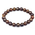 Bronzit náramek elastický přírodní kámen, kulička 8 mm / 16 - 17 cm, vysoce ochranný kámen