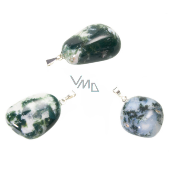 Achát stromový Troml přívěsek přírodní kámen, M cca 3 cm, 1 kus Achát stromový Troml přívěsek přírodní kámen, M cca 3 cm, 1 kus