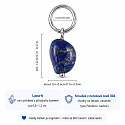 Lazurit (Lapis lazuli) – mini přívěsek z přírodního kamene cca 0,8–1,2 cm | Talisman moudrosti a intuice