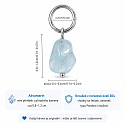 Akvamarín – mini přívěsek z přírodního kamene cca 0,8–1,2 cm, zlaté provedení  | Talisman klidu a harmonie