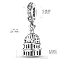 Charm Anglie, Londýn - Katedrála sv. Pavla, přívěsek na náramek cestování