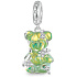 Charm Medvěd zelený fantastický sen, přívěsek na náramek zvíře