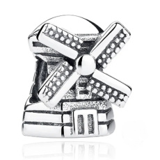 Charm Řecko, Mykonos Molino de viento, větrný mlýn, korálek na náramek cestování