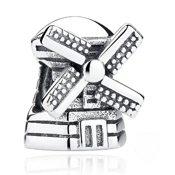 Charm Řecko, Mykonos Molino de viento, větrný mlýn, korálek na náramek cestování