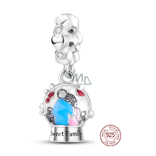 Zawieszka ze srebra próby 925 Słodka rodzina, charms do bransoletki rodzina Zawieszka ze srebra próby 925 Słodka rodzina, charms do bransoletki rodzina