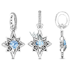 Charm Sterlingové stříbro 925 Disney Popelka, modrá hvězda, přívěsek na náramek, film