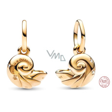 Charm Sterlingové stříbro 925 Disney Malá mořská víla, okouzlená mušle, přívěsek na náramek moře