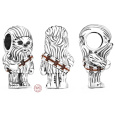 Charm Sterlingové stříbro 925 Marvel Star Wars Chewbacca, korálek na náramek, film