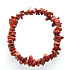 Jaspis červený náramek elastický sekaný přírodní kámen 19 cm, kámen úplné péče