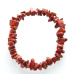 Jaspis červený náramek elastický sekaný přírodní kámen 19 cm, kámen úplné péče