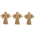 Słomiany anioł na zawieszenie 10 cm 3 sztuki