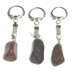 Obsidián Moka Troml přívěsek klíčenka přírodní kámen, cca 10 cm, 1 kus, kámen záchrany Obsidián Moka Troml přívěsek klíčenka přírodní kámen, cca 10 cm, 1 kus, kámen záchrany